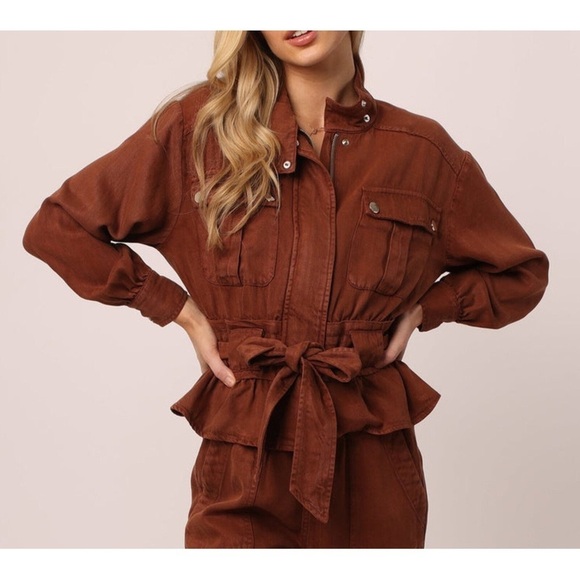 Dear John Jackets & Blazers - Dear John Austin Drop Shoulder Jacket | Sepia | Women’s XL NEW